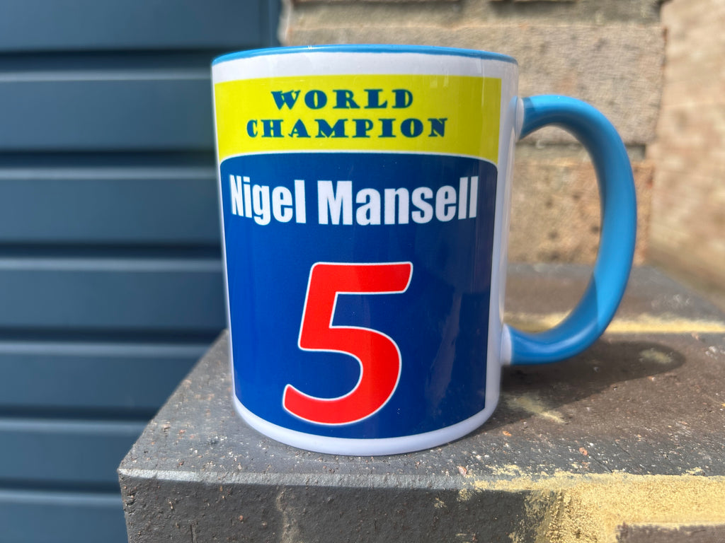 Nigel Mansell 'Red 5' Mug